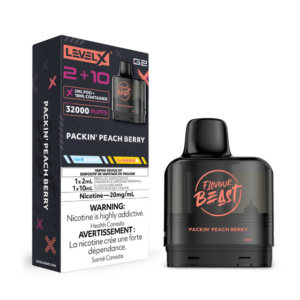 Packin' Peach Berry Flavour Beast Level X G2 2+10