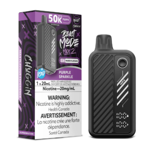 Purple Sparkle Iced Flavour Beast Beast Mode Max 2 50K Disposable Vape