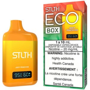 Juicy Peach Ice STLTH Eco Box 5K Disposable Vape