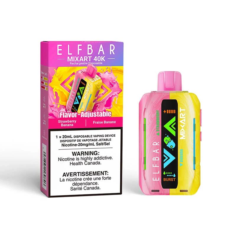 Strawberry Banana Elf Bar Mixart 40k Disposable Vape