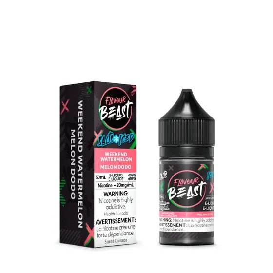 Weekend Watermelon Iced-Flavour Beast E-Liquid Salt 30ML'